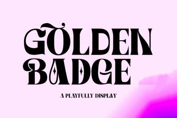 Golden Badge: A Touch of Luxurious Typography