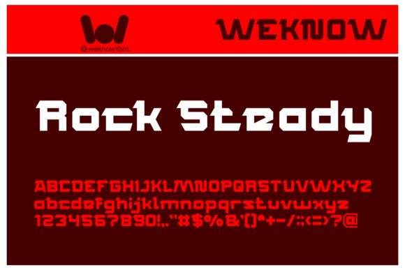 Rocksteady: A Quirky Display Font for Standout Designs
