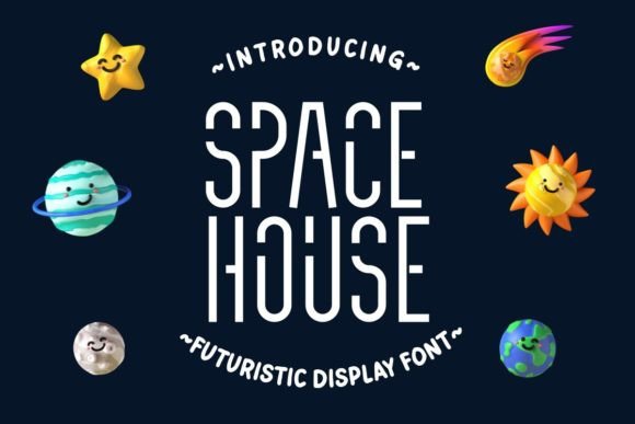 Space House: A Modern Typeface for Futuristic Design