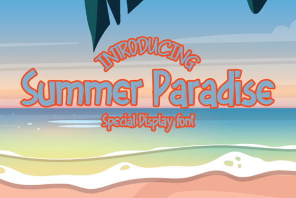 Summer Paradise: A Fresh Take on Display Typography