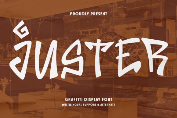 Unleash Urban Energy with the Juster Graffiti Display Font